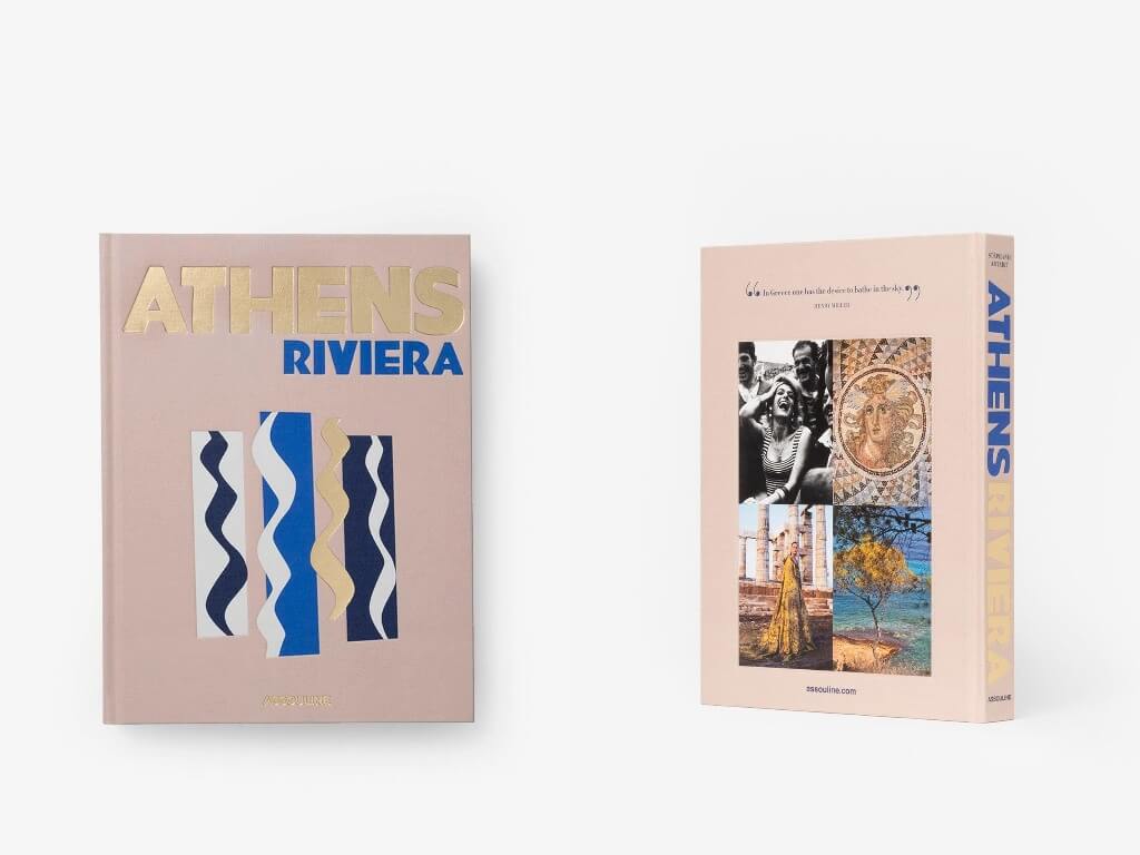 Εξώφυλλο και οπισθόφυλλο του coffee table book «Athens Riviera» της Assouline