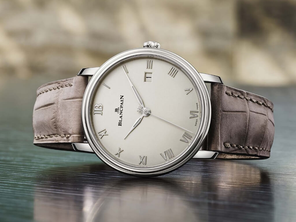 Blancpain Villeret Ultraplate 38mm με ατσάλινη κάσα και λευκό καντράν