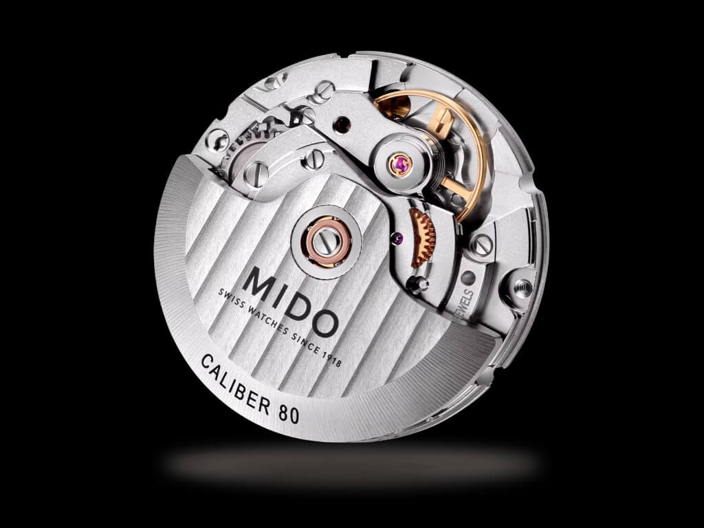 O μηχανισμός Caliber 80 του Mido Ocean Star 200