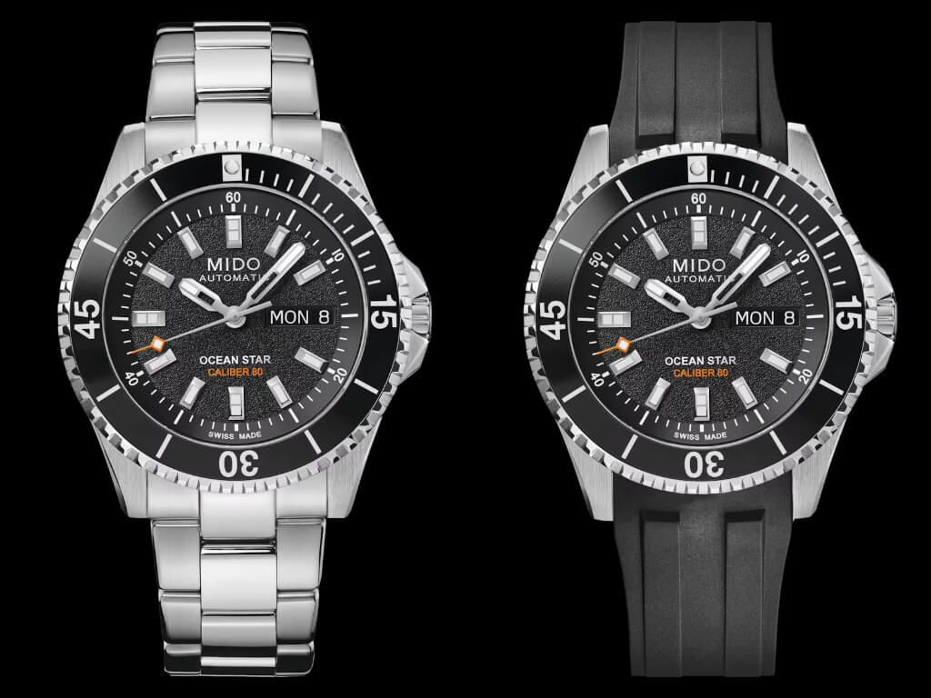 Τα νέα Mido Ocean Star 200 με κοκκώδες καντράν και μονής κατεύθυνσης στεφάνη