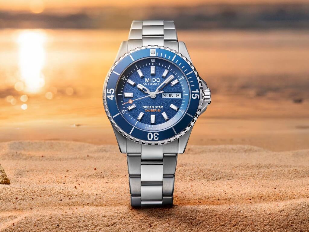 Mido Ocean Star 200 2026 με μπλε καντράν και ατσάλινο μπρασελέ