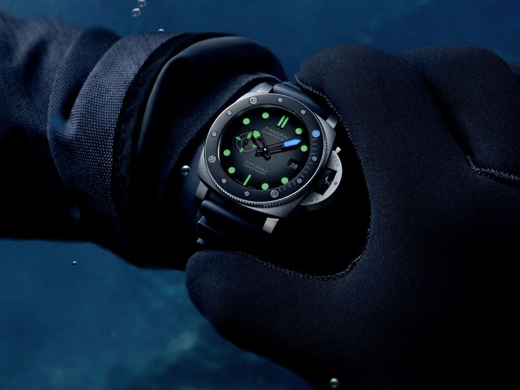 Panerai Navy SEALs Submersible 500m καταδυτικό ρολόι σε υποβρύχια χρήση