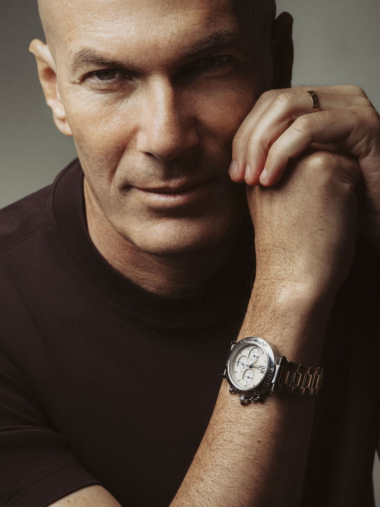 Ο Zinedine Zidane με το Cartier Pasha του, το οποίο θα δημοπρατηθεί υπέρ της ELA International.