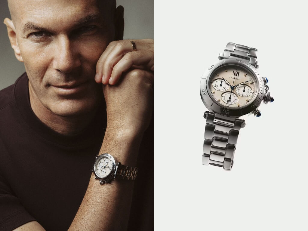 Το πρώτο προσωπικό ρολόι του Zinedine Zidane, ένα Cartier Pasha, σε δημοπρασία για καλό σκοπό