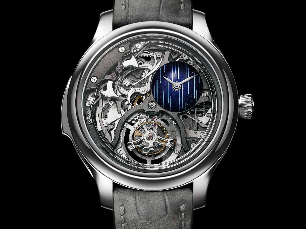 Minute repeater και flying tourbillon στο H. Moser & Cie. Cosmic Rain