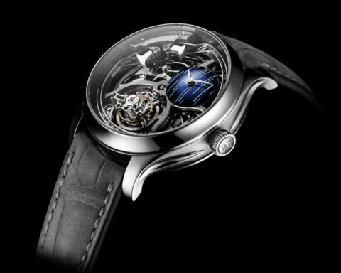 H. Moser & Cie. Endeavour Minute Repeater Cylindrical Tourbillon Skeleton Cosmic Rain