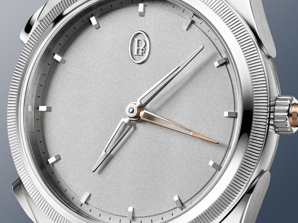 Κοντινό στο καντράν του Parmigiani Fleurier Tonda PF Minute Rattrapante