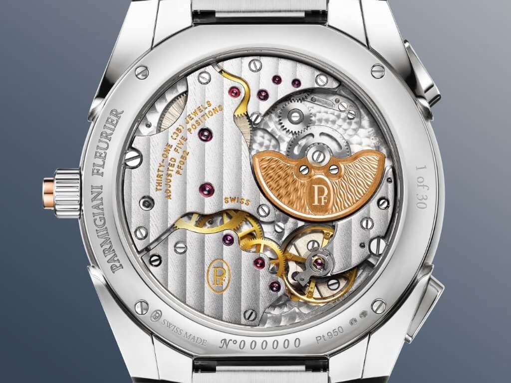 Ο μηχανισμός PF052 του Parmigiani Fleurier Tonda PF Minute Rattrapante