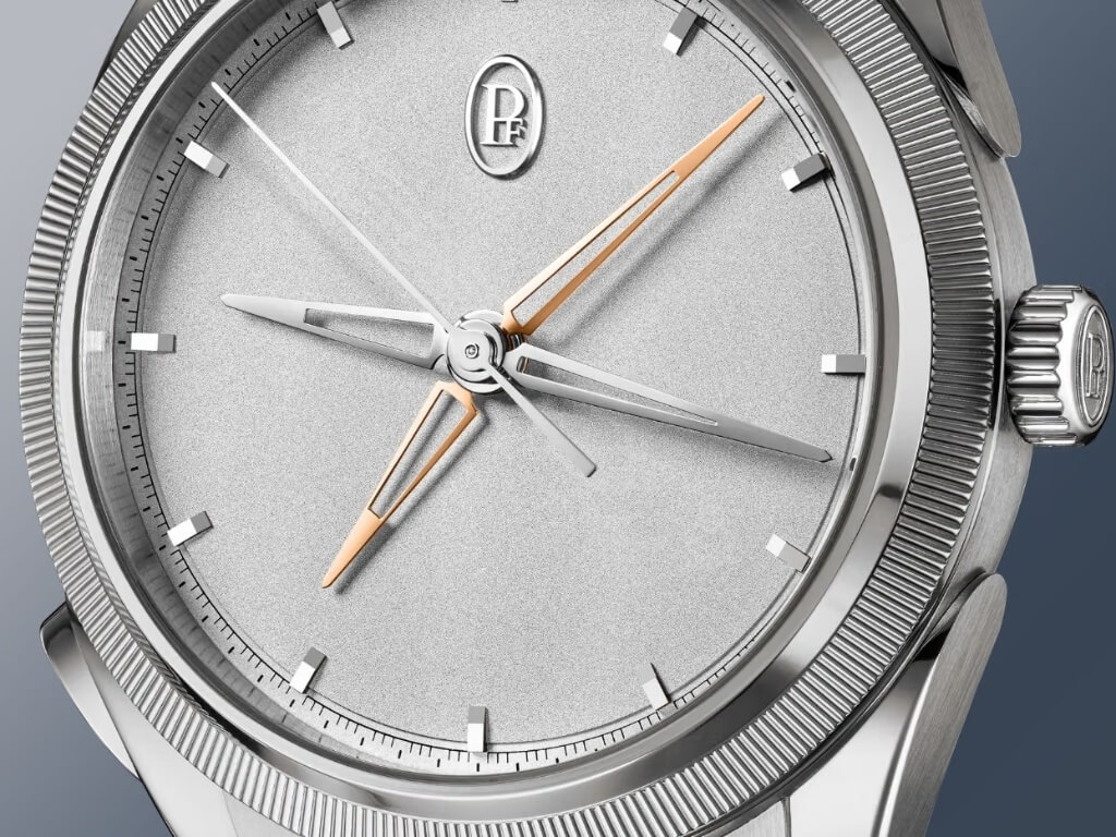 Κόντινό στο καντράν του Parmigiani Fleurier Tonda PF Chronographe Mystérieux