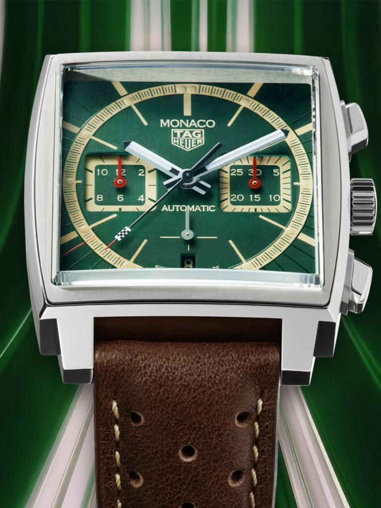 TAG Heuer Monaco Chronograph x Goodwood Festival of Speed 2026 με πράσινο καντράν British Racing Green
