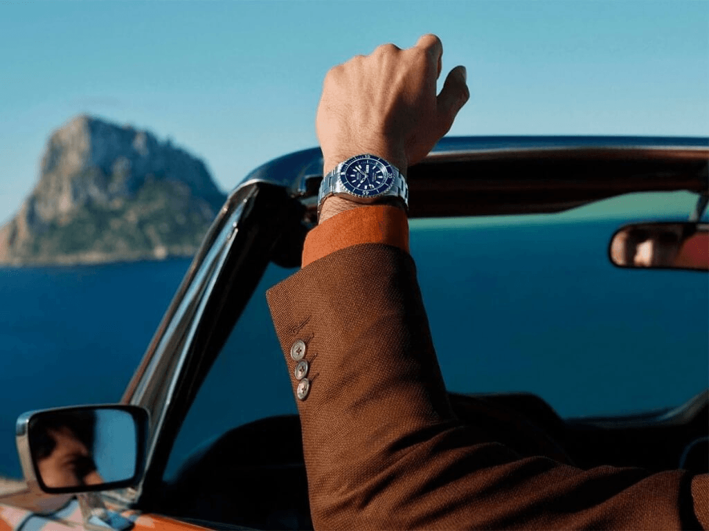 Ανοξείδωτο μπρασελέ του Mido Ocean Star 200 με σύστημα γρήγορης αλλαγής