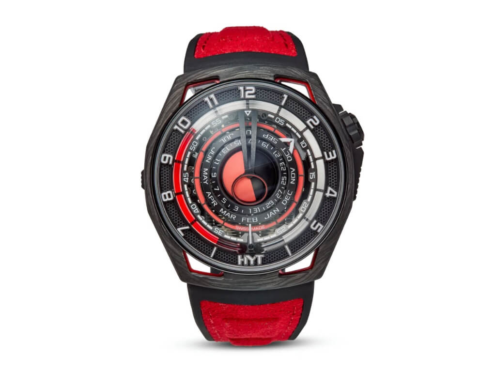 HYT Moon Runner Red Magma με τεχνολογία liquid time