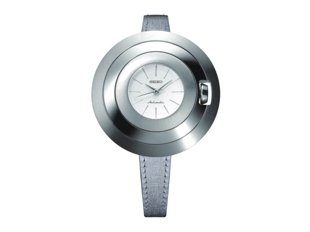 Seiko Power Design Project Spherical Surface του Yu Ishihara με σφαιρική καμπυλότητα σε κρύσταλλο, στεφάνη και κάσα
