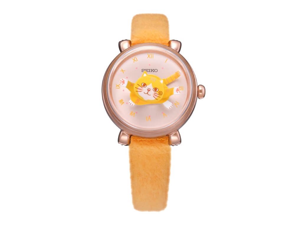 Seiko Power Design Project Hands του Yuki Omori με τη μασκότ της Seiko Ten-chan να λειτουργεί ως δείκτες ώρας, λεπτών και δευτερολέπτων