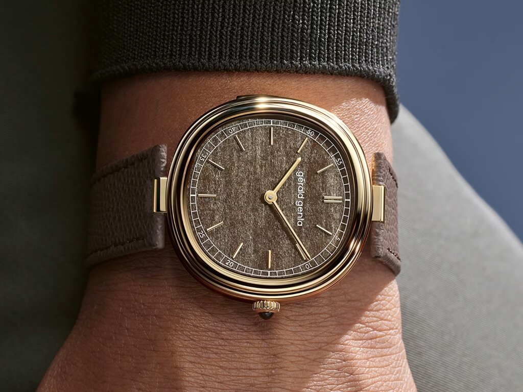 Gérald Genta Geneva Minute Repeater Golden Obsidian στον καρπό
